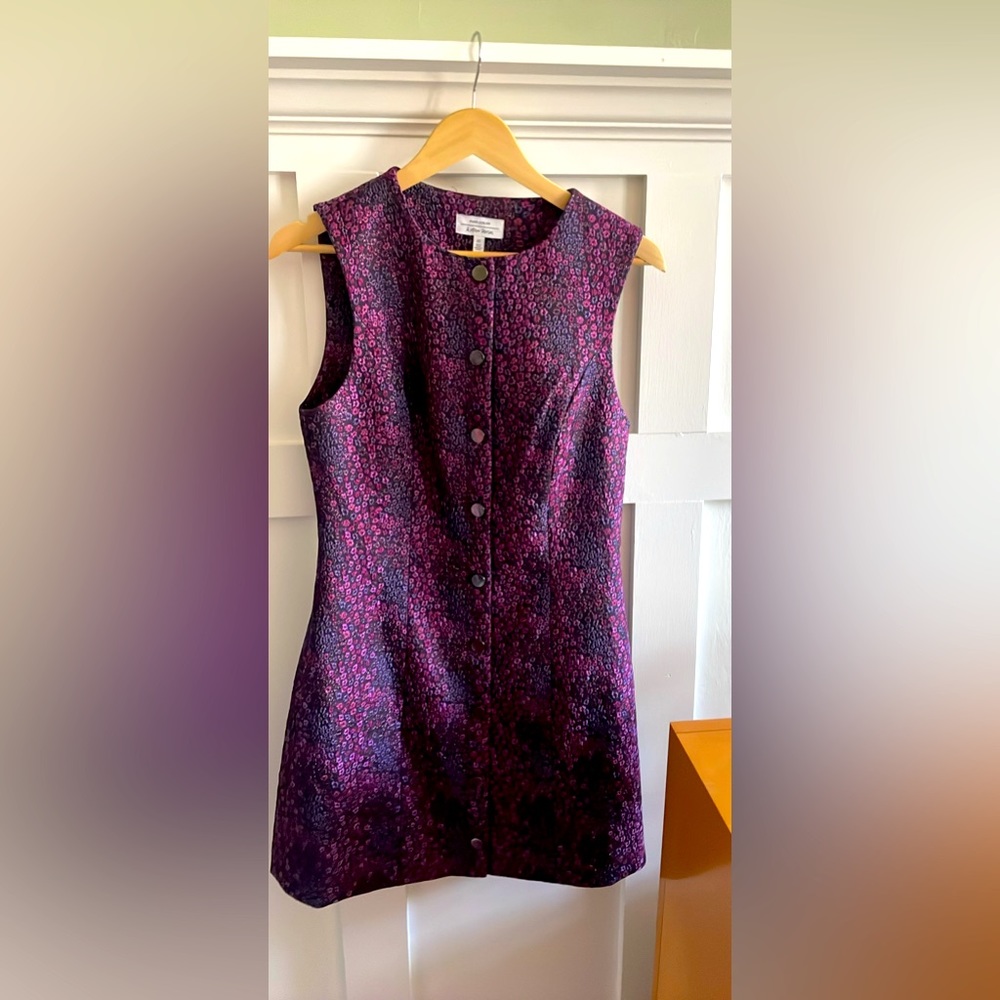 & Other Stories mini embroidered flower print jumper dress